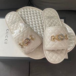 Quilted Gucci slide